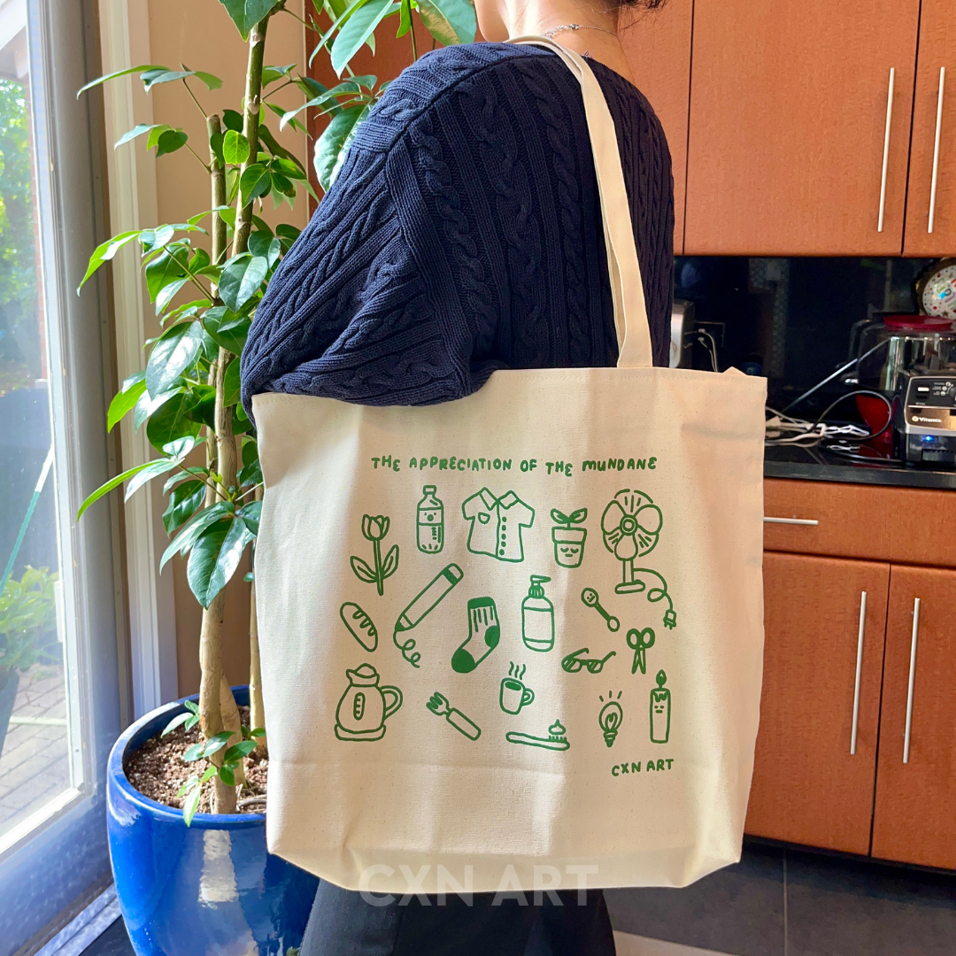 appreciation of the mundane tote bag