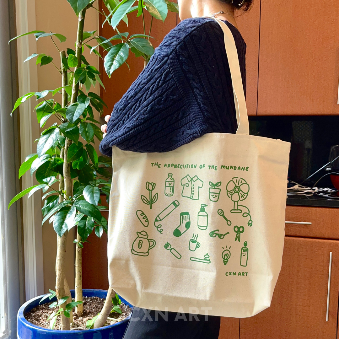 appreciation of the mundane tote bag