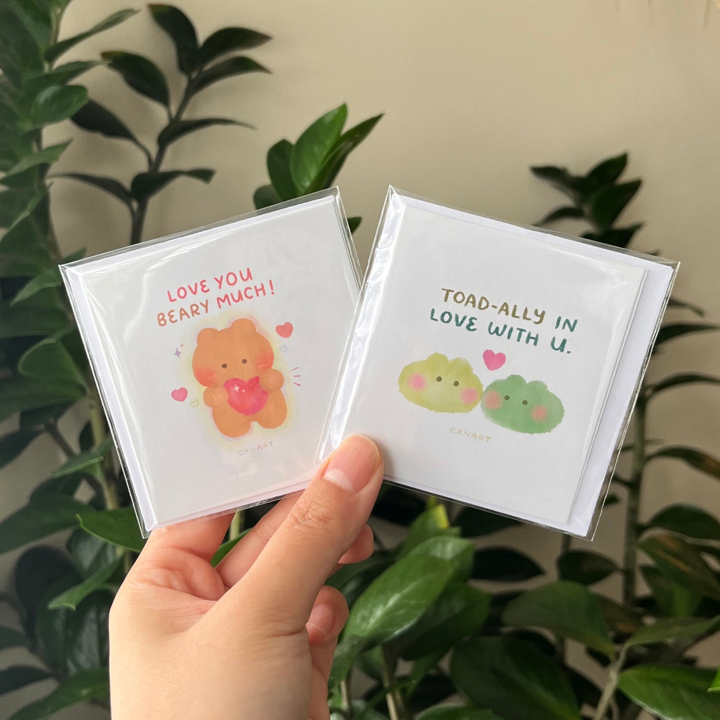 toad-ally in love with you mini love card