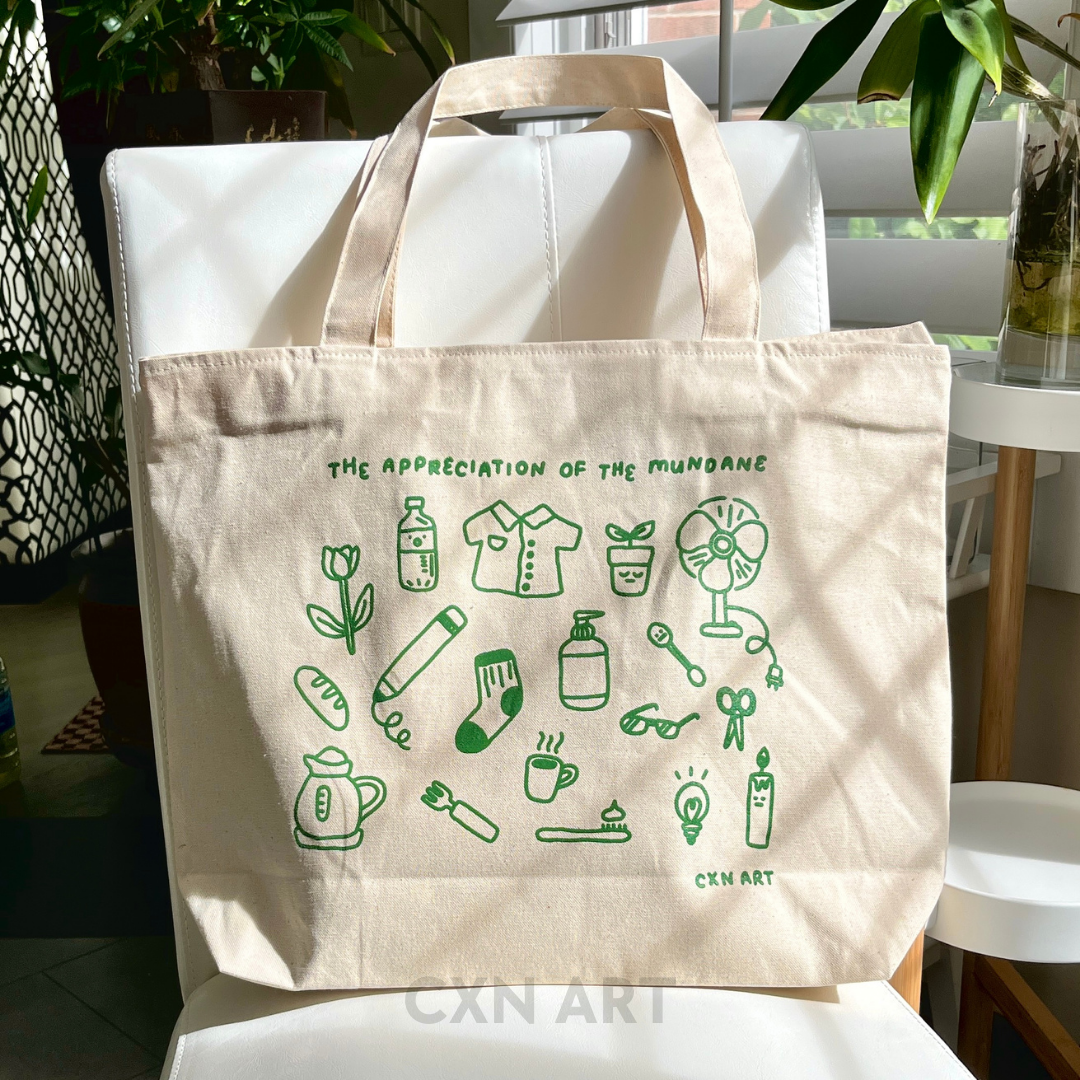 appreciation of the mundane tote bag