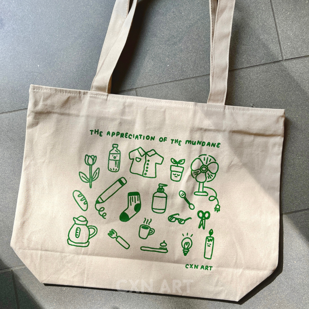 appreciation of the mundane tote bag