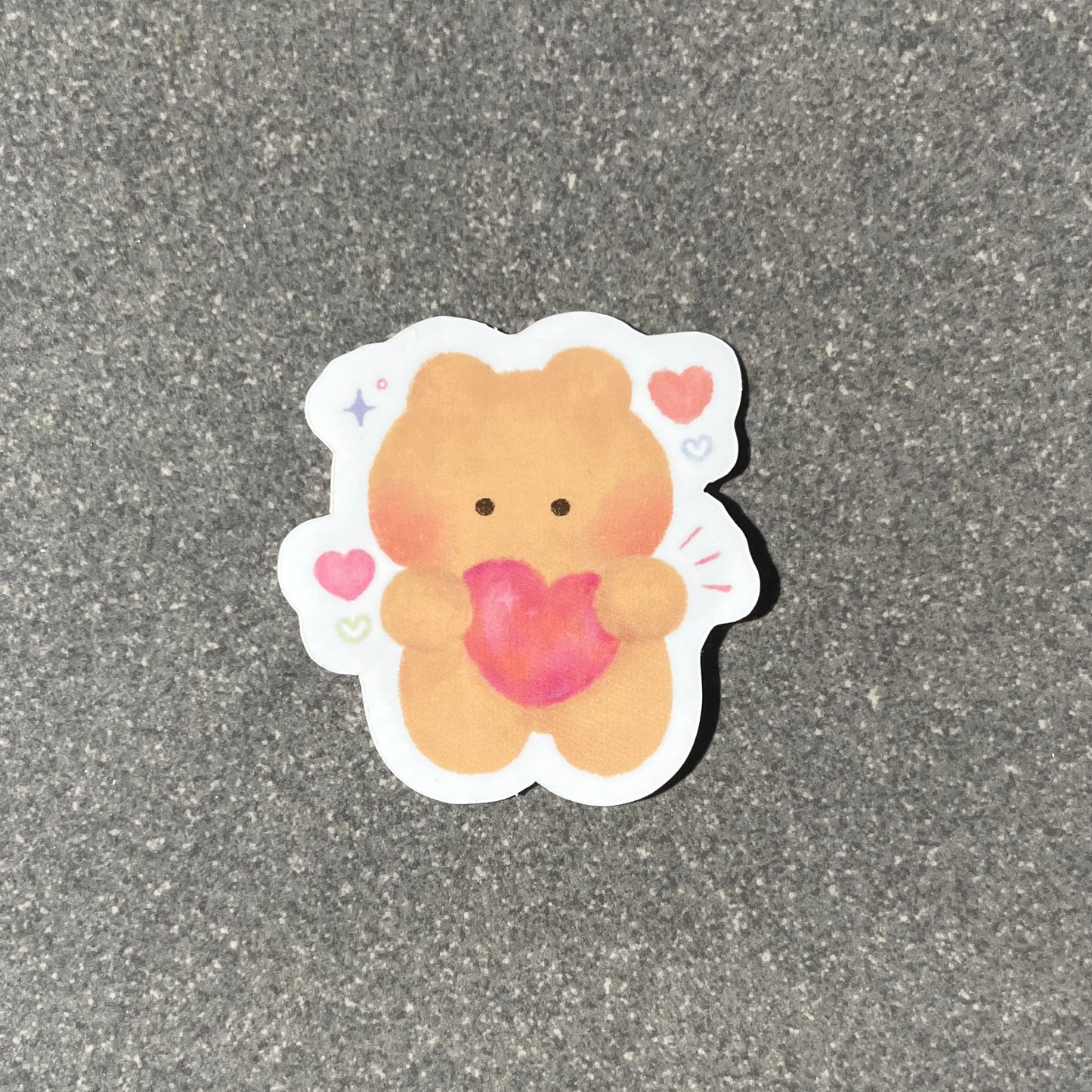bear love waterproof sticker