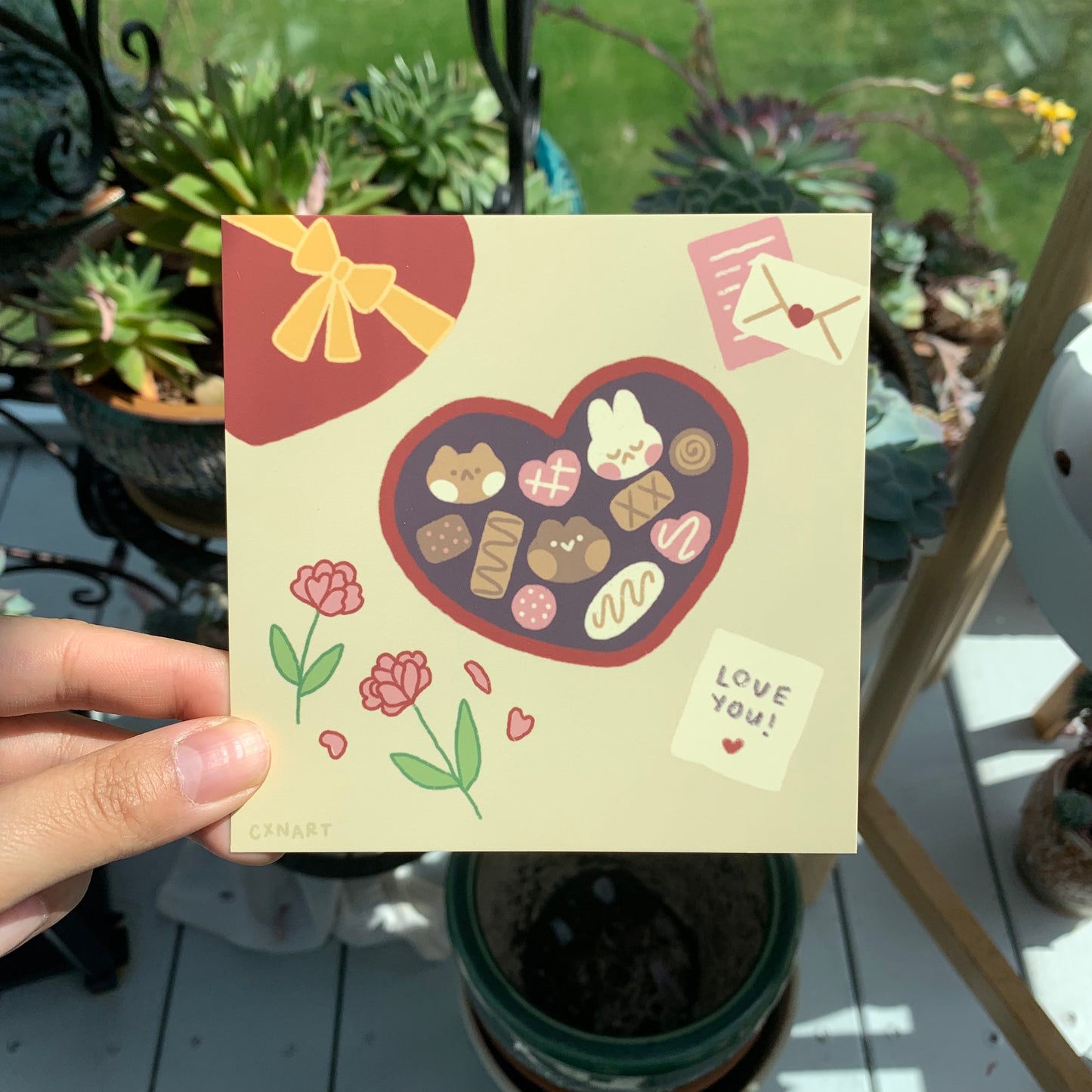 chocolate heart art print