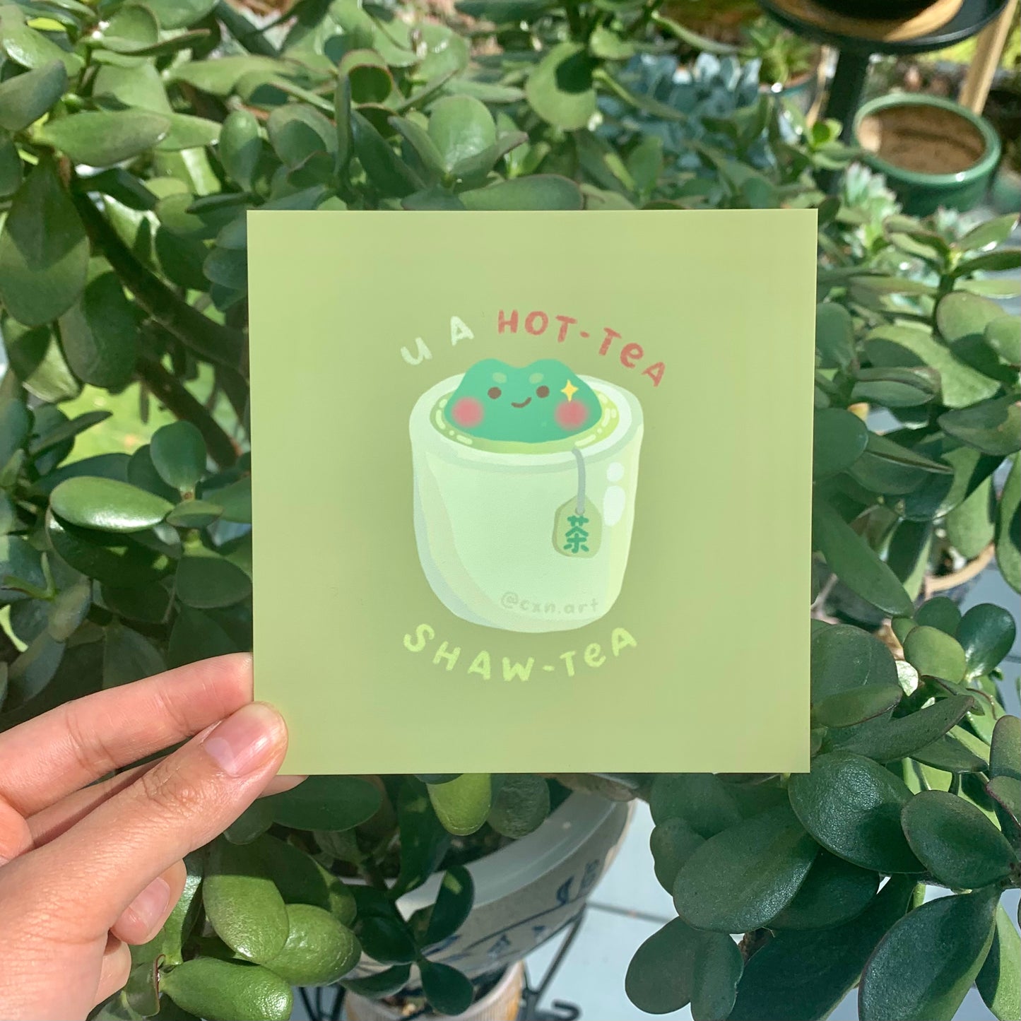 shaw-tea frog art print