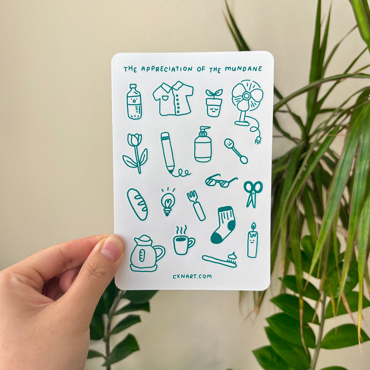 appreciation of the mundane matte 4x6 in sticker sheet