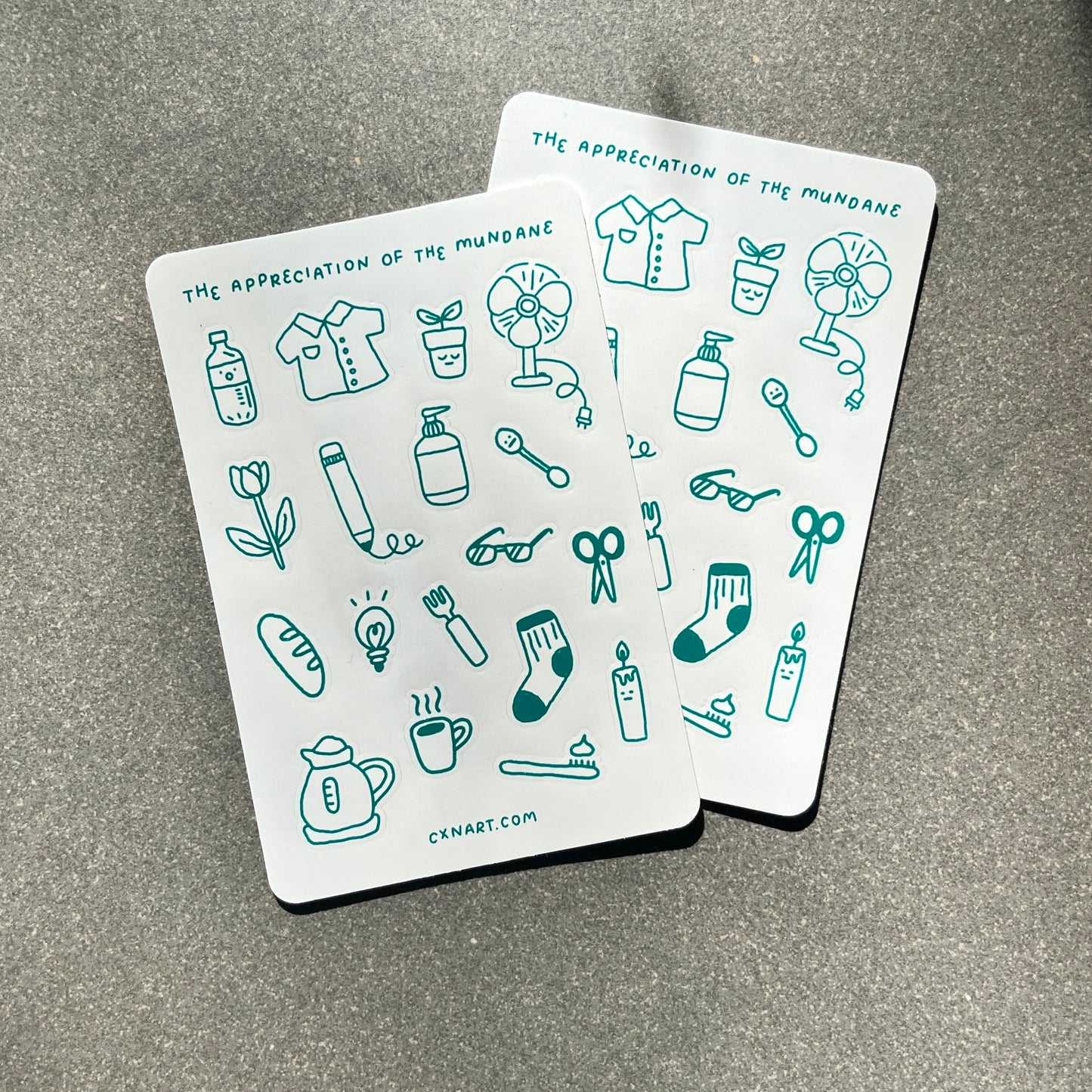 appreciation of the mundane matte 4x6 in sticker sheet
