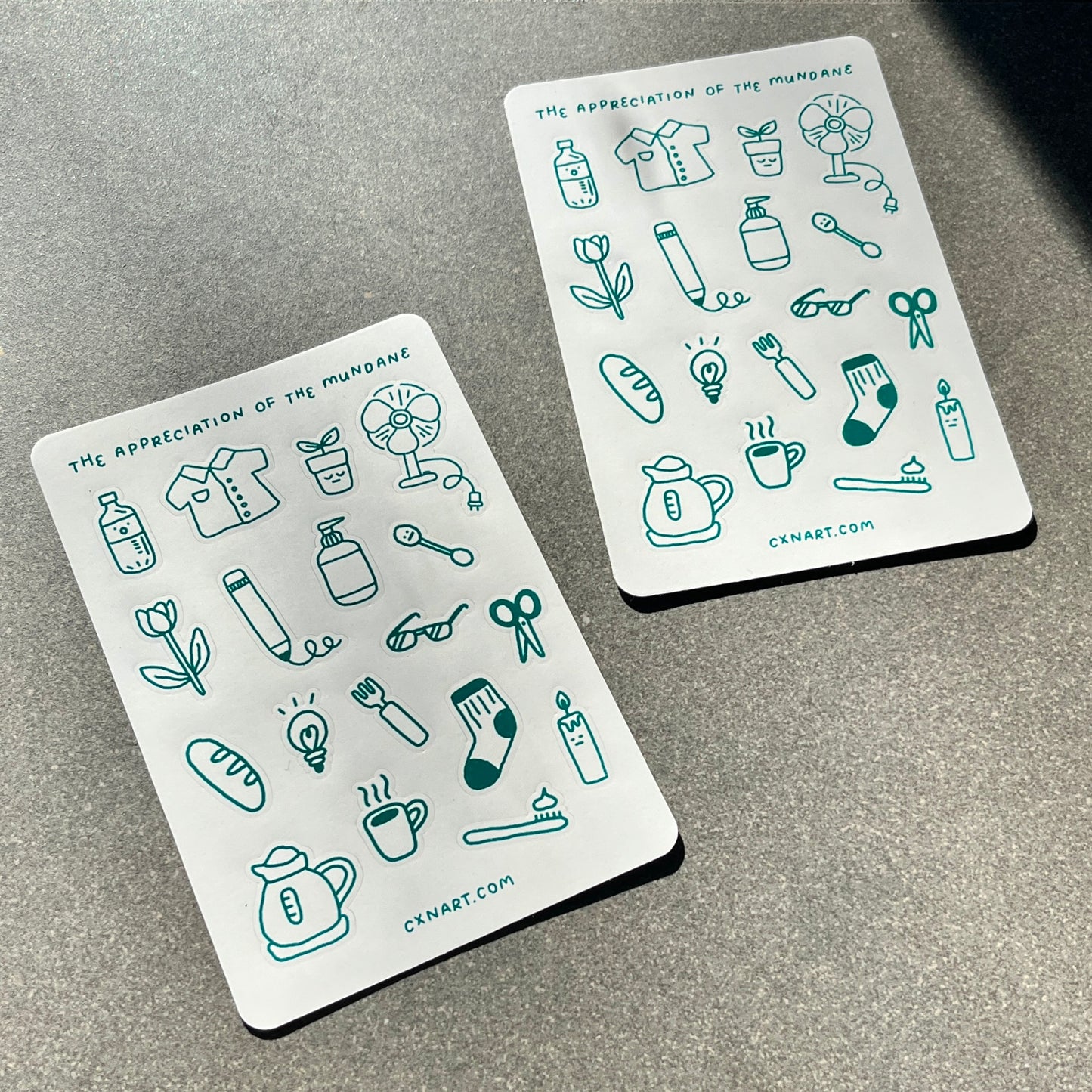 appreciation of the mundane matte 4x6 in sticker sheet