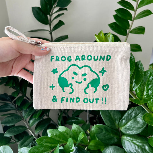 frog around and find out zipper pouch