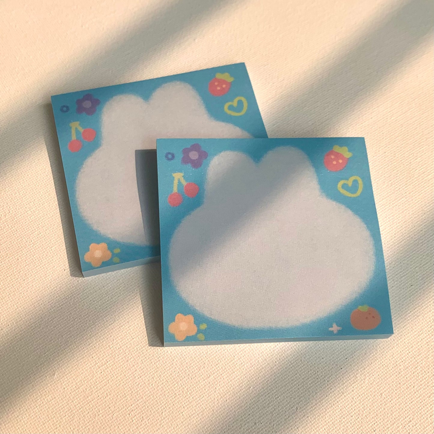 bunny-shaped summer sticky note pads