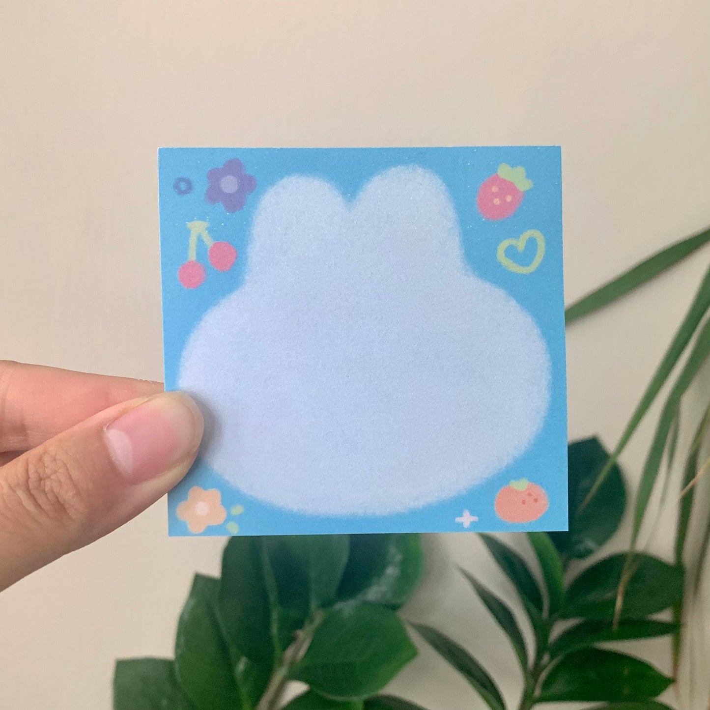 bunny-shaped summer sticky note pads