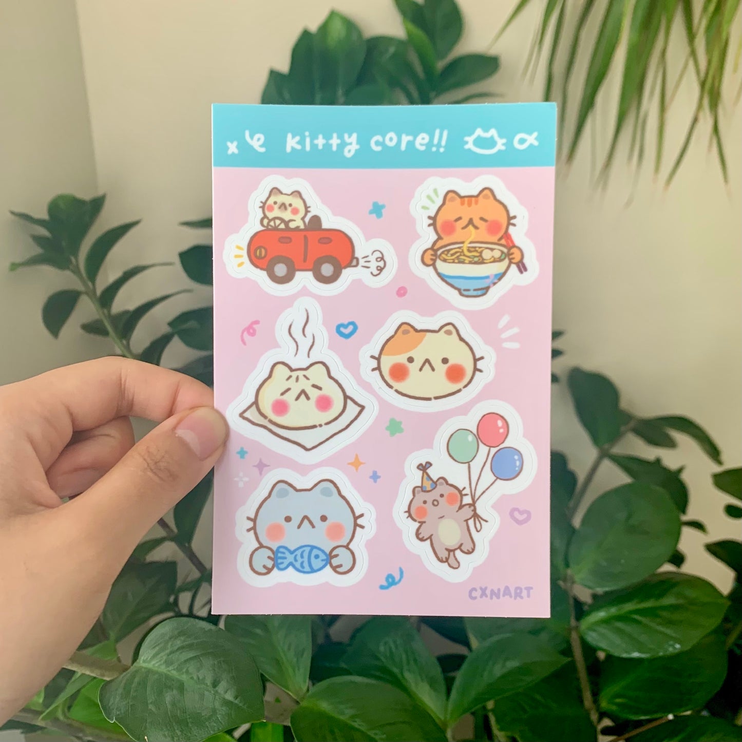 kitty core sticker sheet