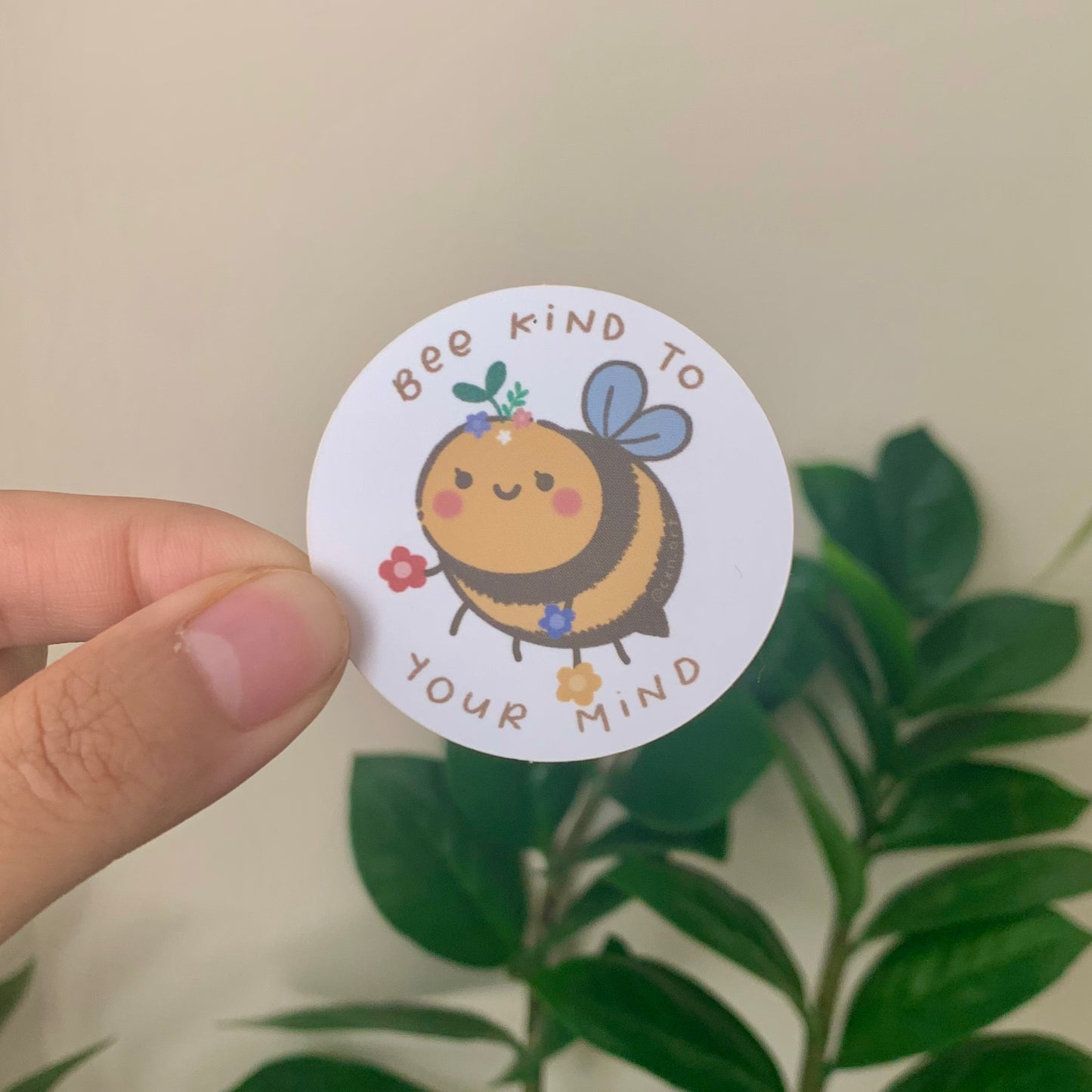 bee kind to your mind sticker