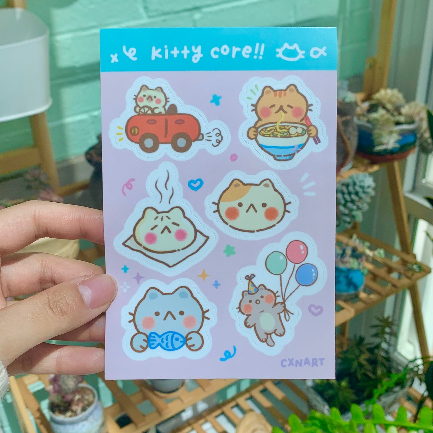 kitty core sticker sheet