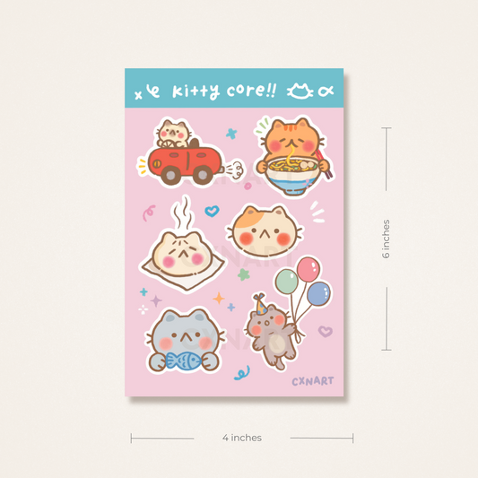 kitty core sticker sheet