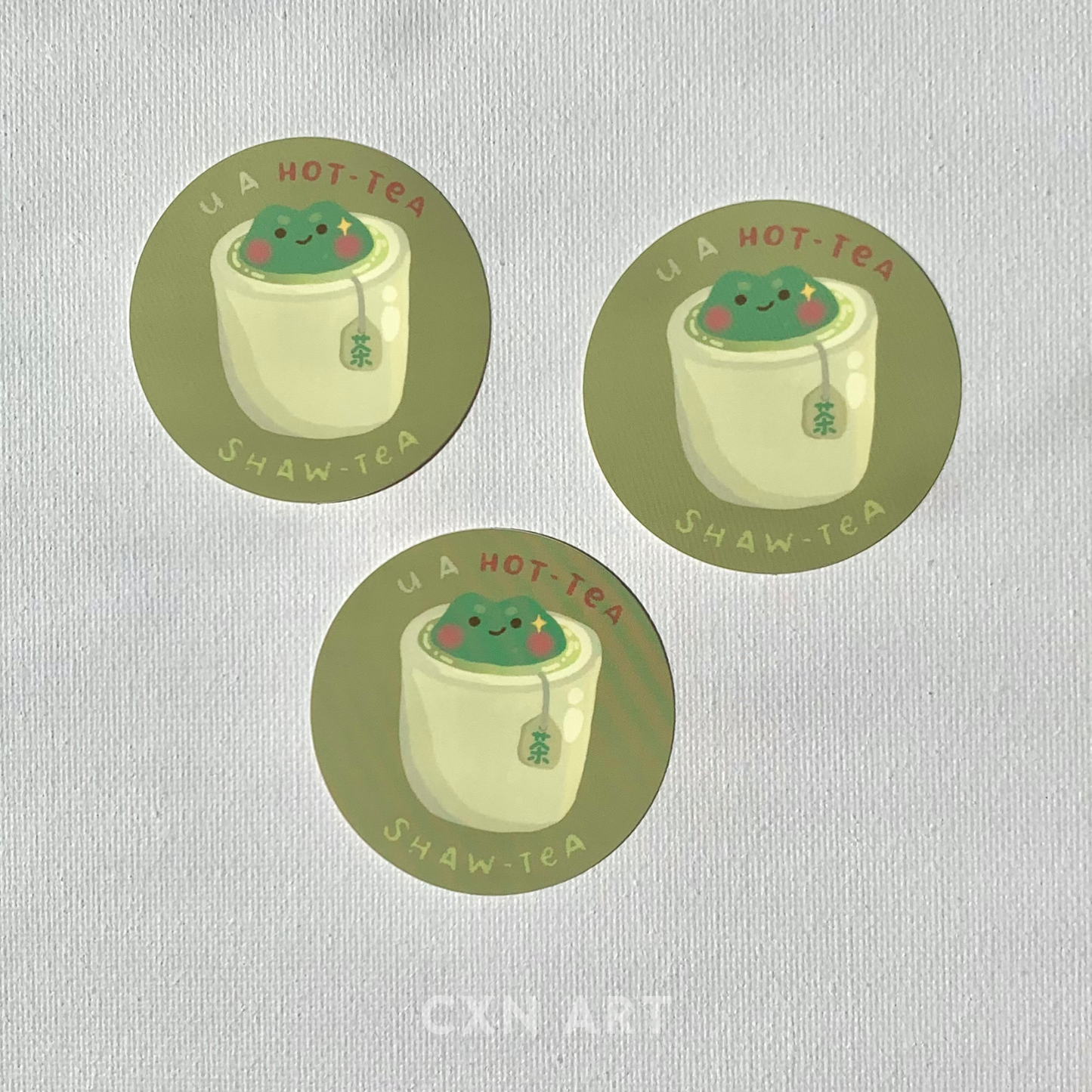 shawtea frog sticker