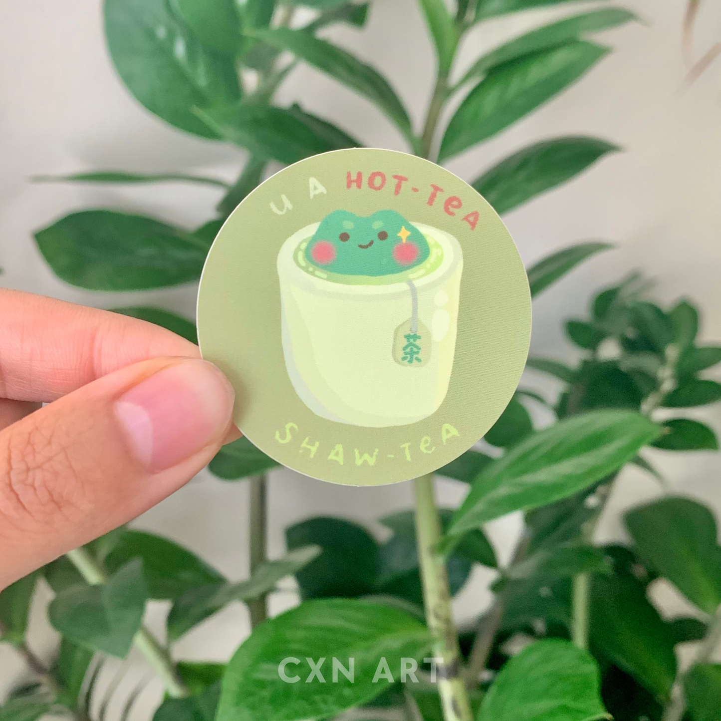 shawtea frog sticker