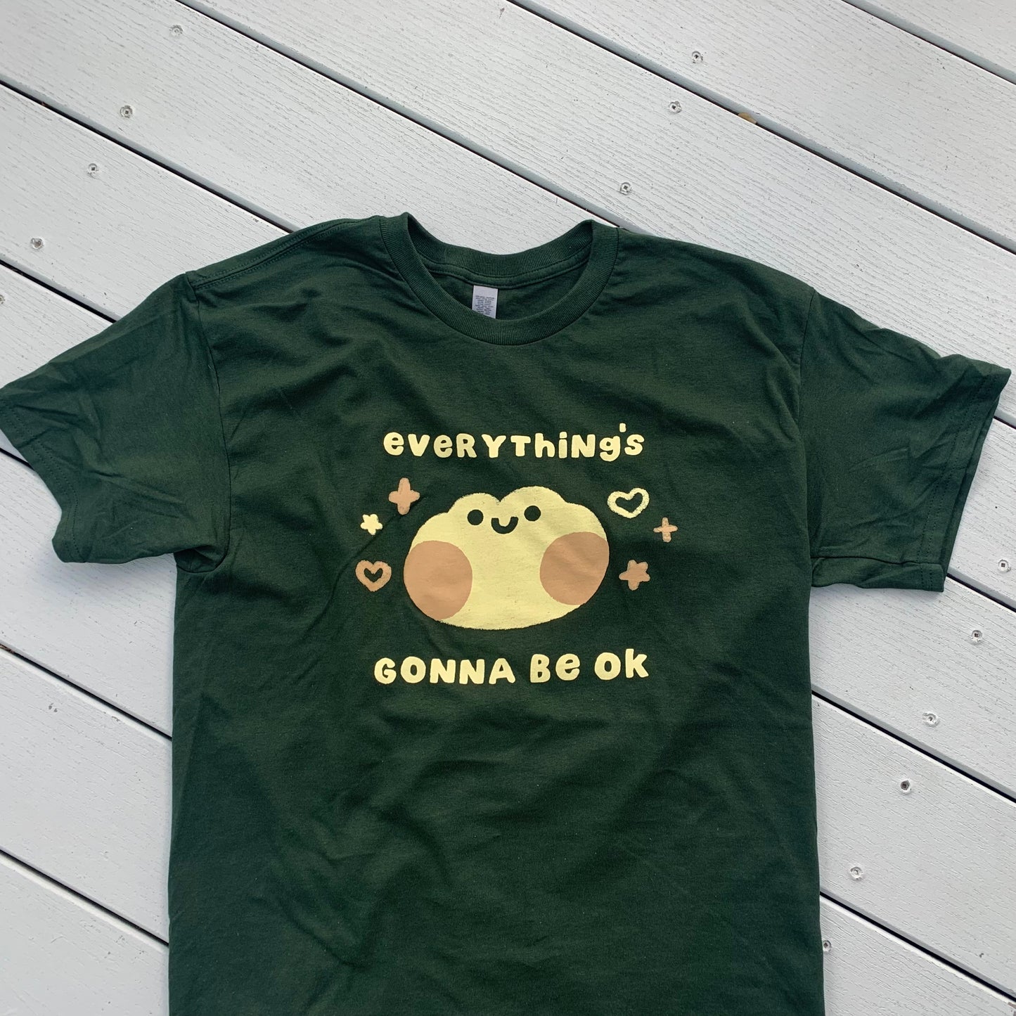 everything's gonna be okay frog t-shirt
