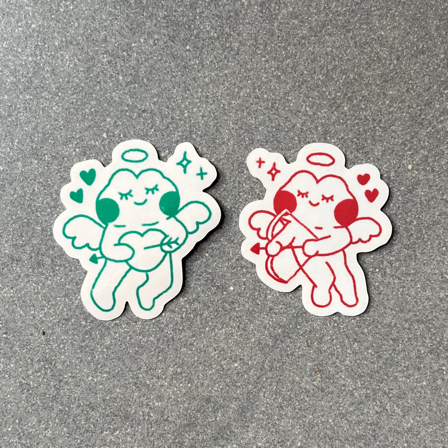 cupid frog stickers