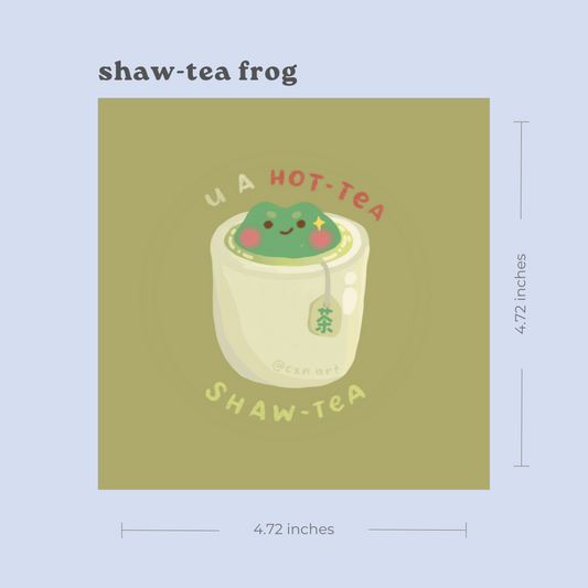 shaw-tea frog art print