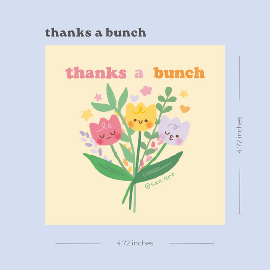 thanks a bunch art print