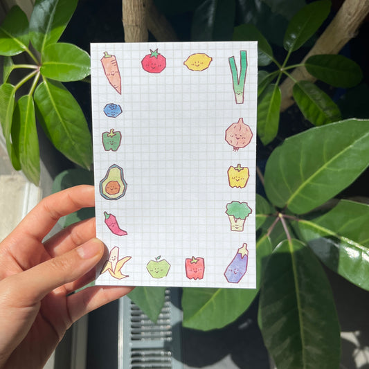 grocery frens 4x6 in memo pad