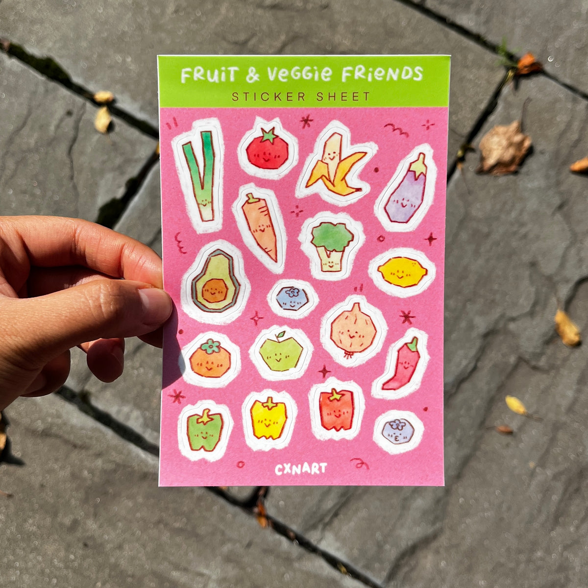 Fruit & Veggie Friends Sticker Sheet
