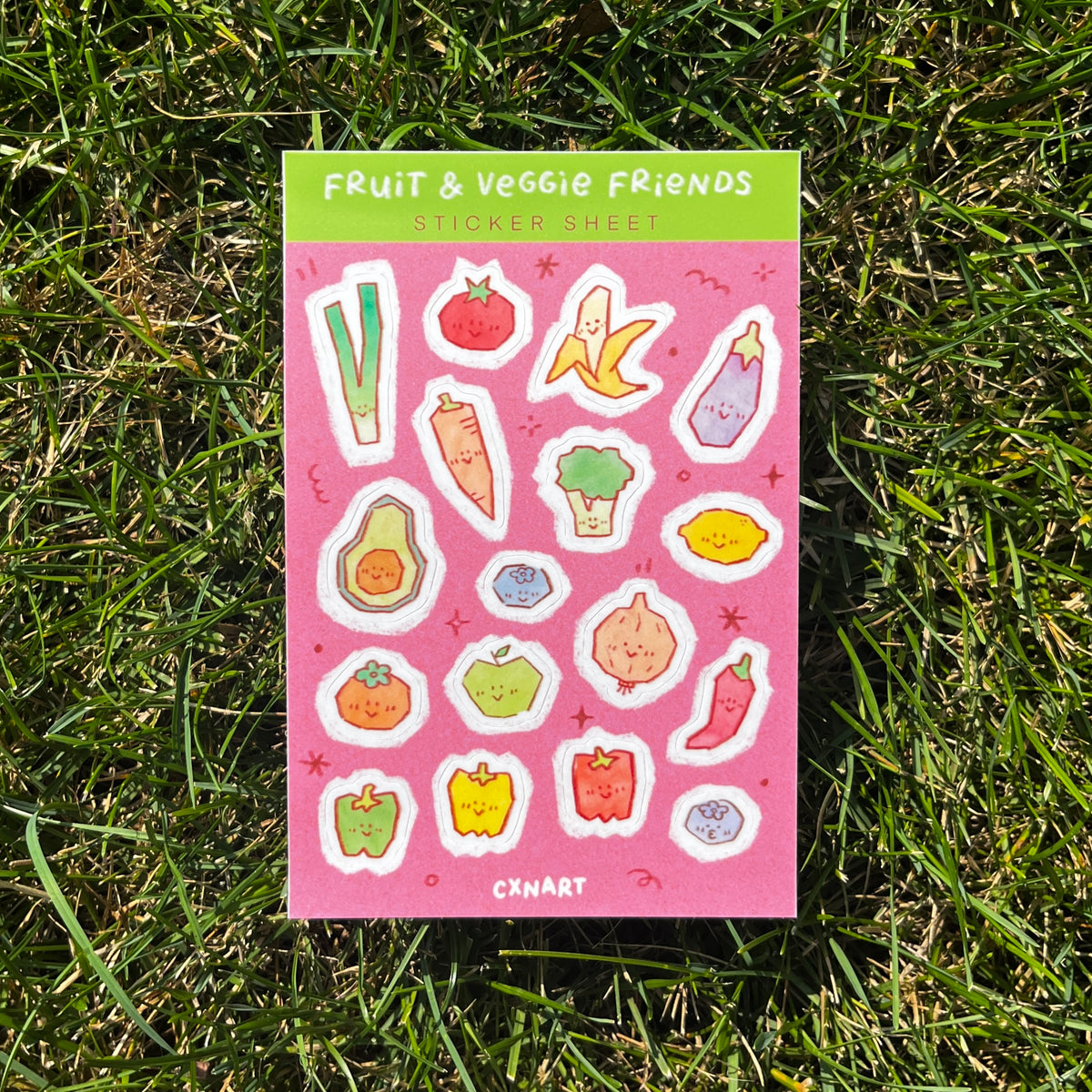 Fruit & Veggie Friends Sticker Sheet