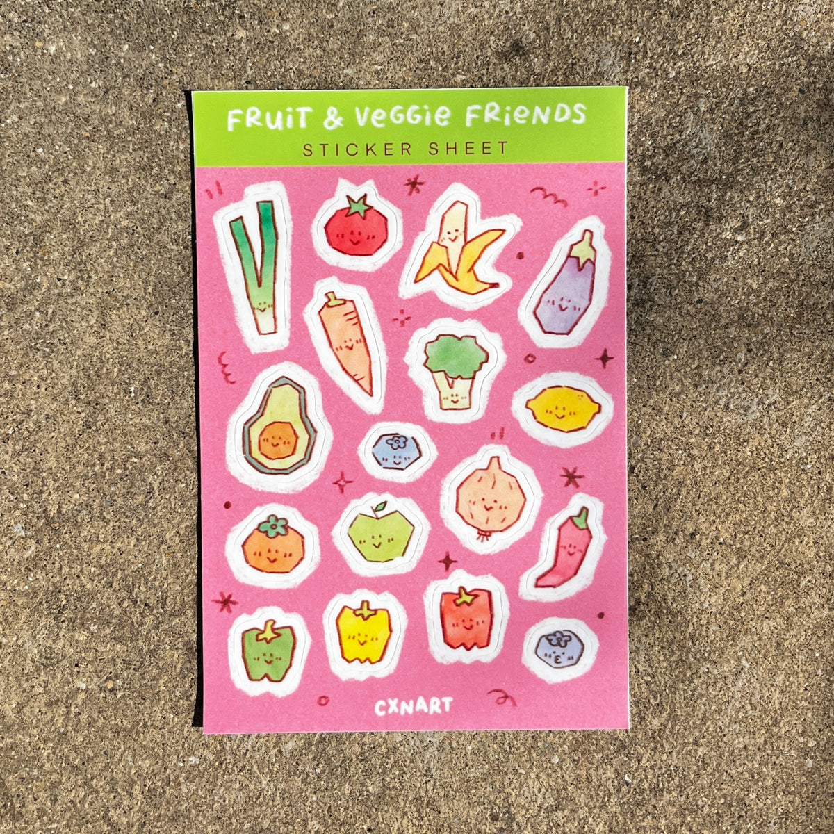 Fruit & Veggie Friends Sticker Sheet