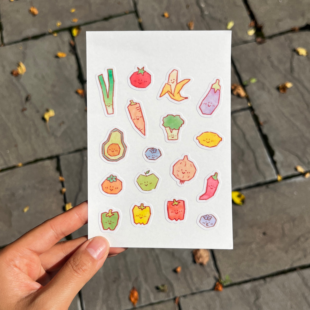 Fruit & Veggie Friends Sticker Sheet