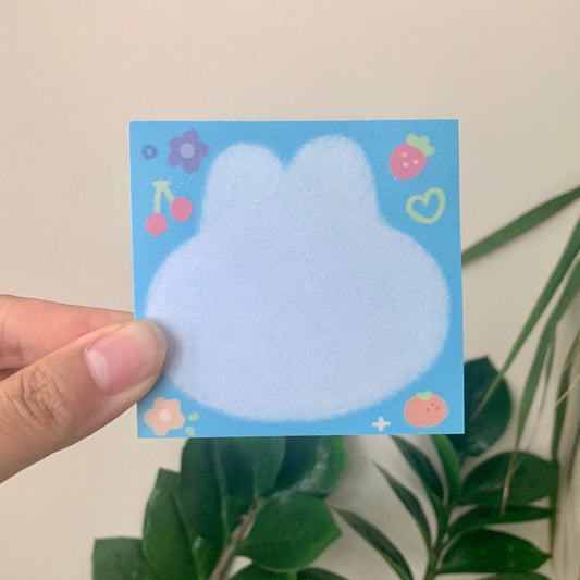 bunny-shaped summer sticky note pads