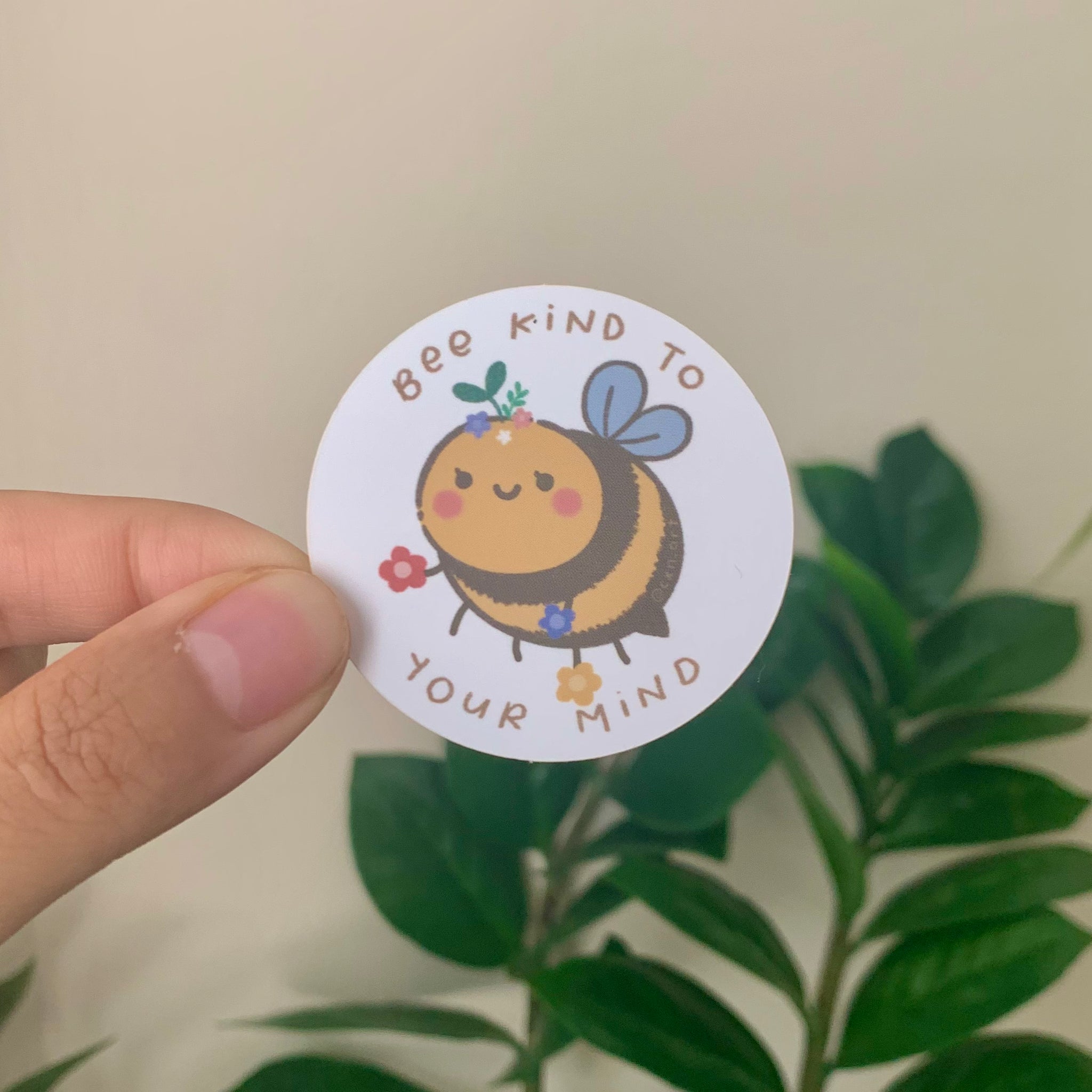bee kind to your mind sticker