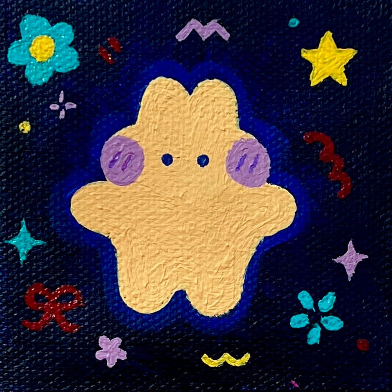 space blue bun