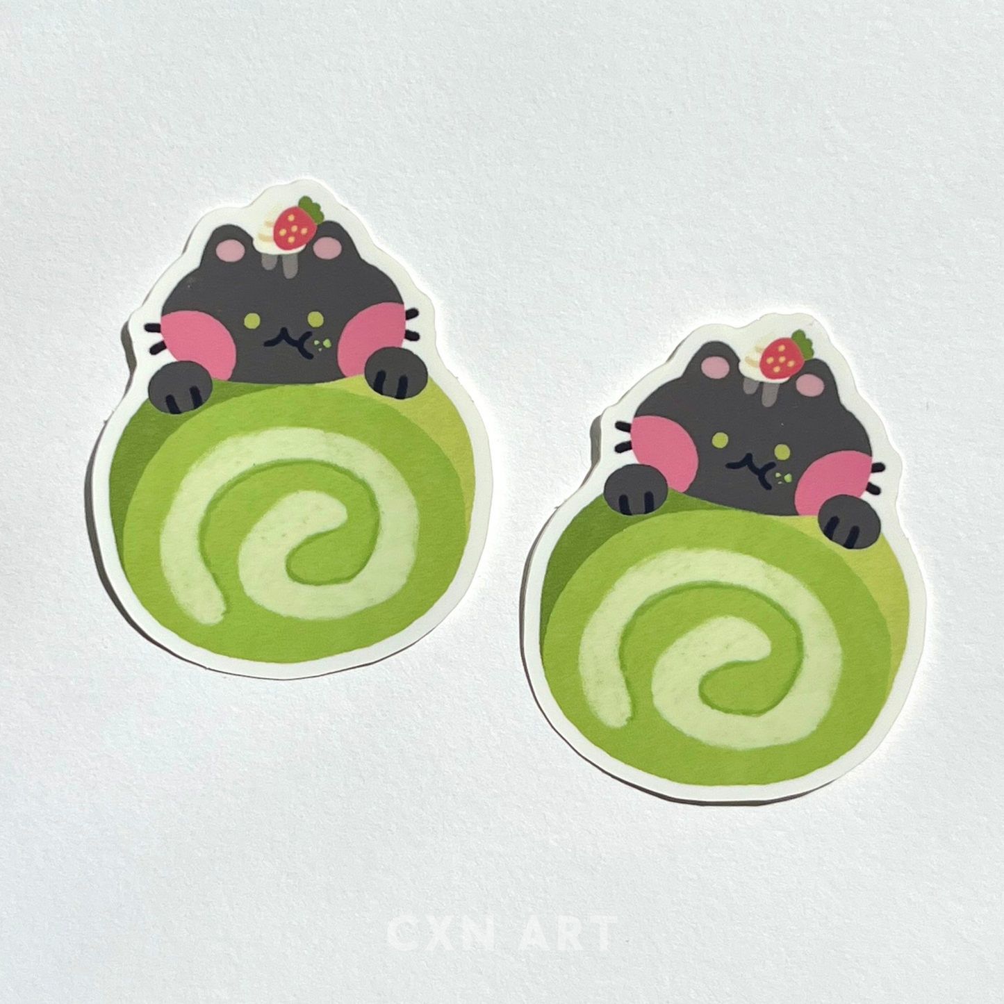 matcha cat stickers