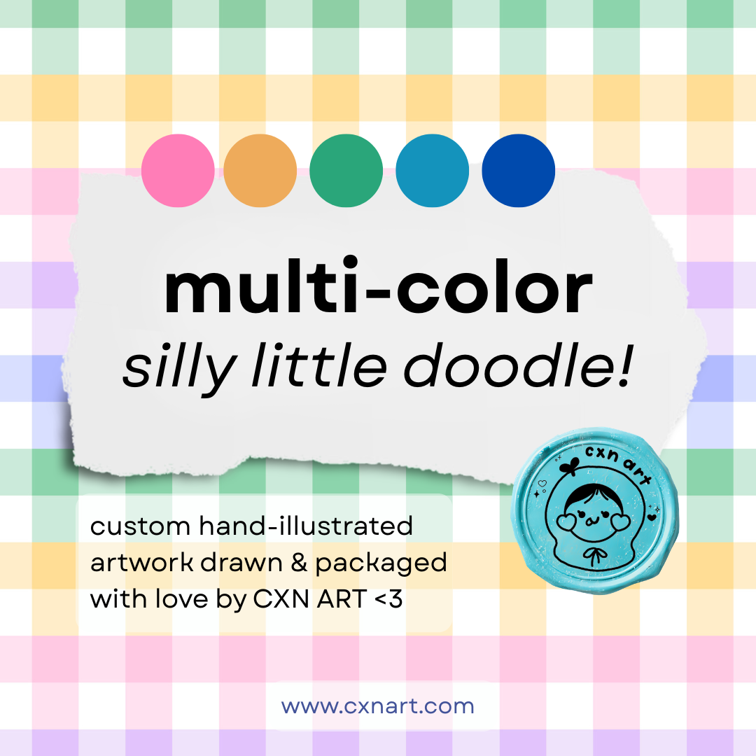 multi-color silly little doodle!