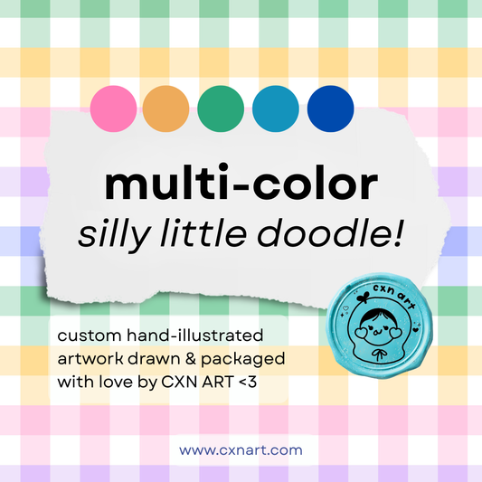 multi-color silly little doodle!