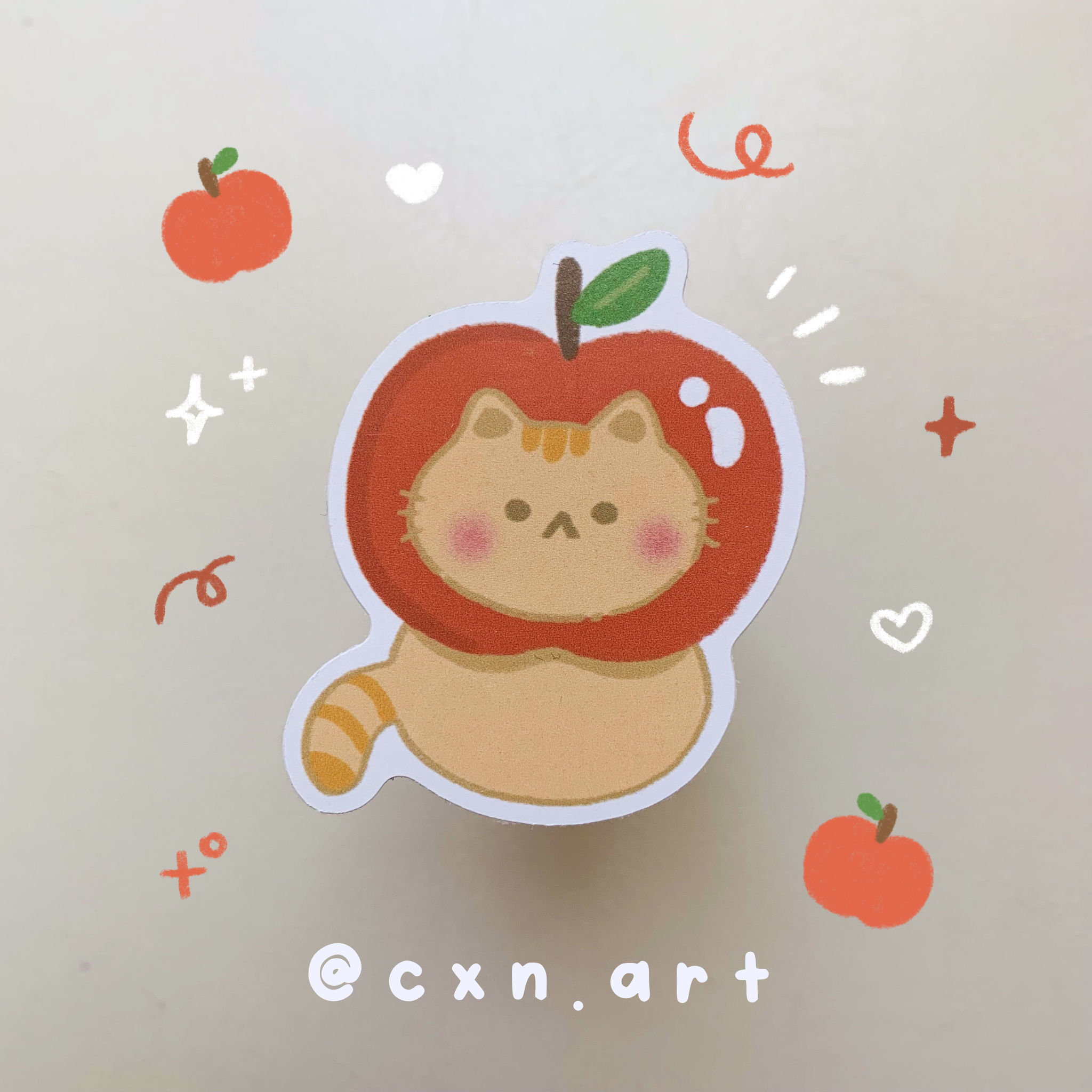 fruit cat stickers