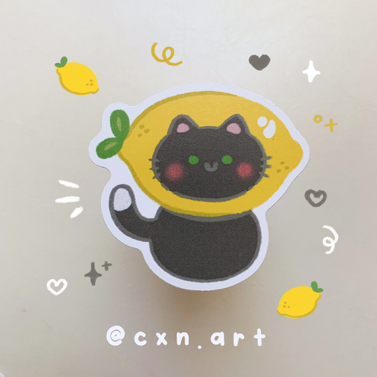 Lemon Cat Sticker