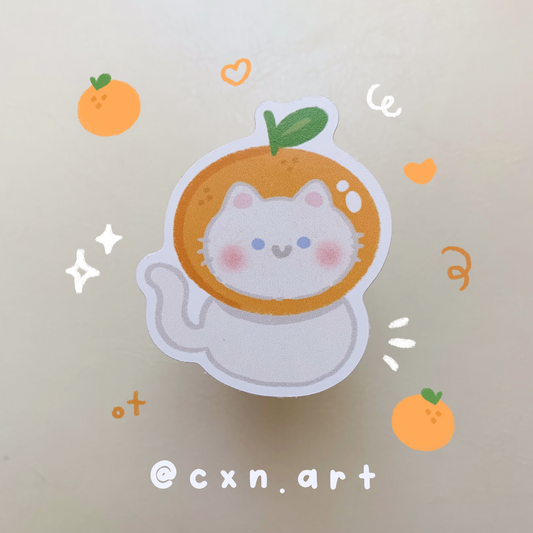 Orange Cat Sticker
