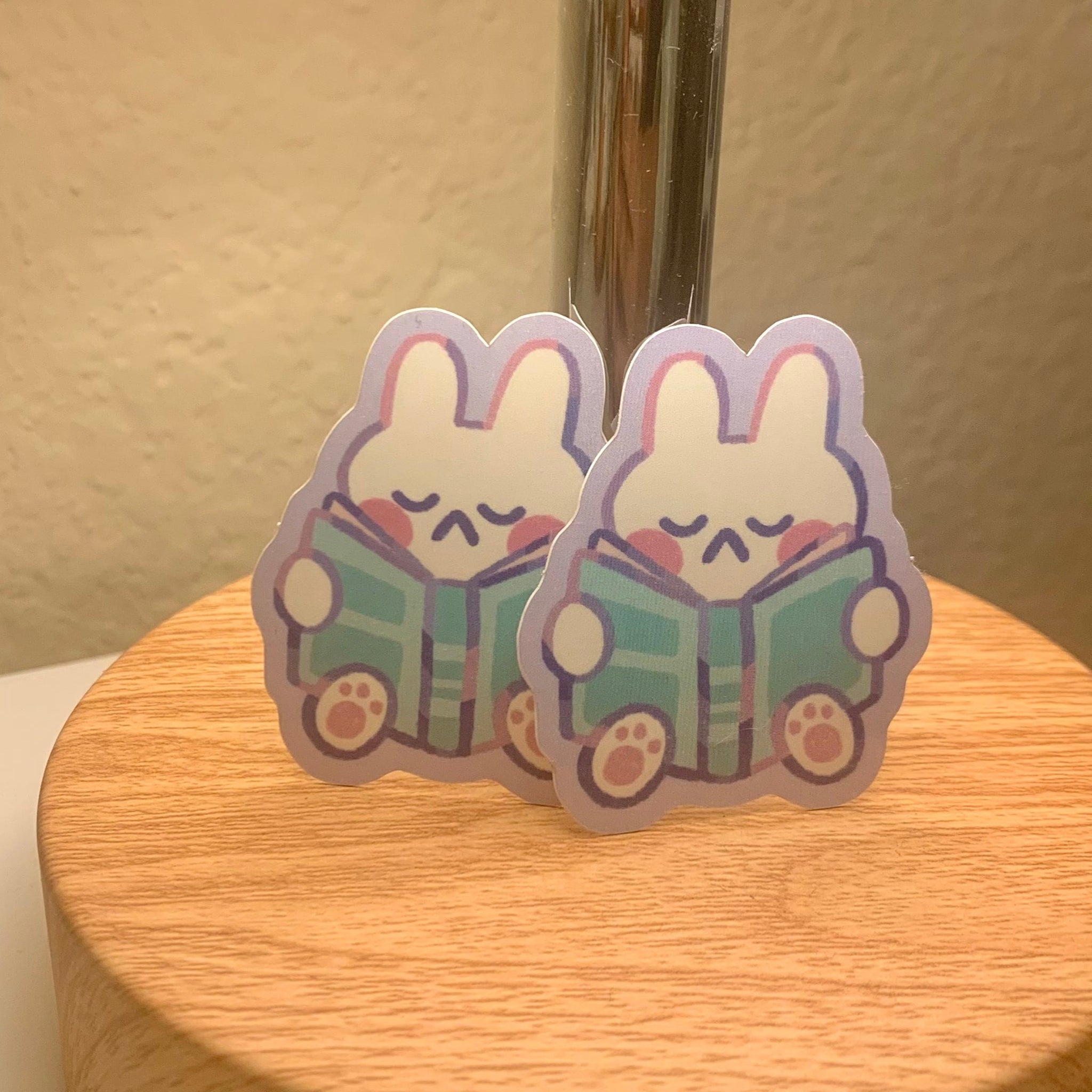 bookish bunny sticker