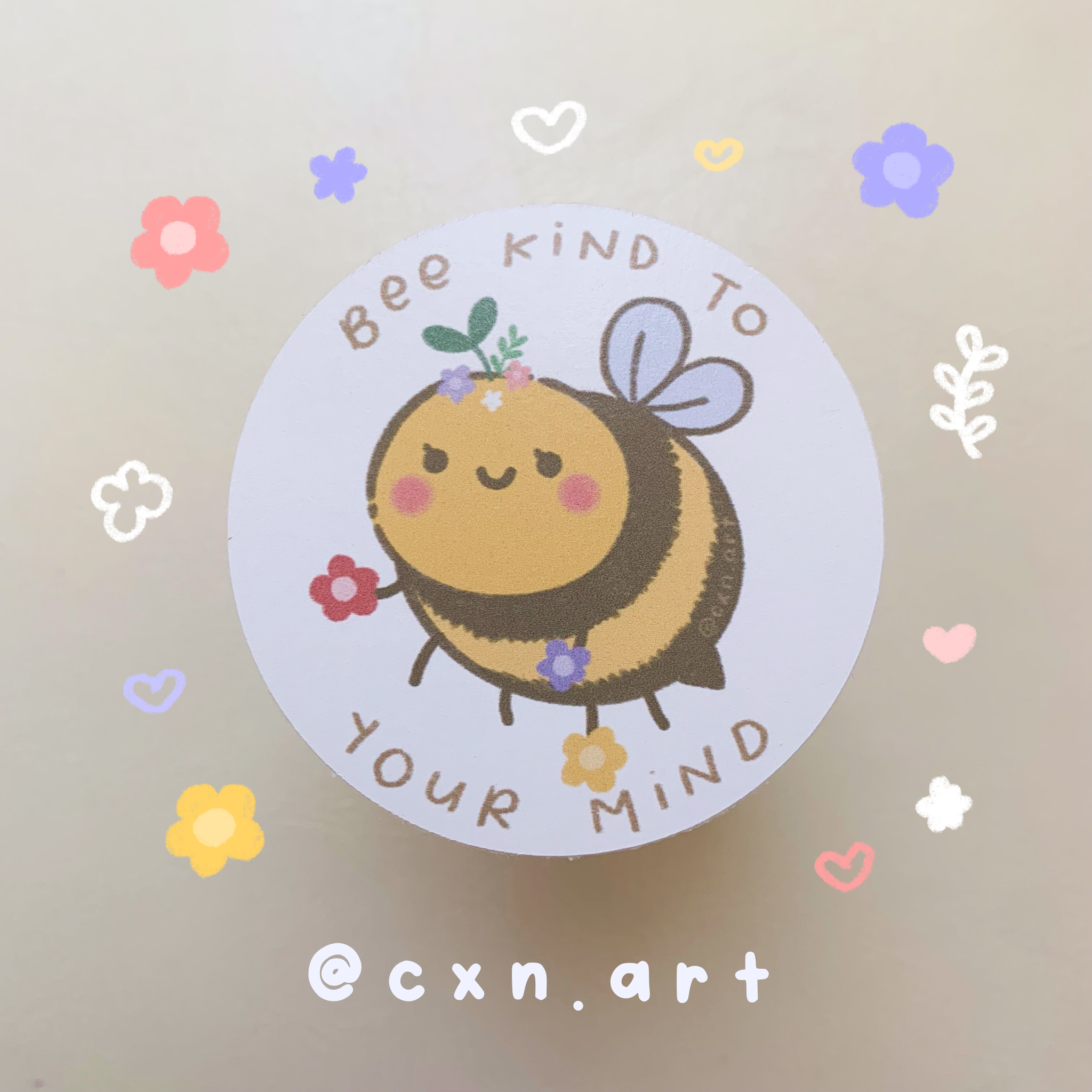 bee kind to your mind sticker